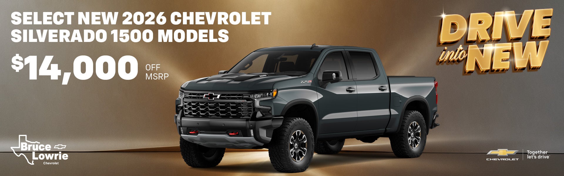 Select New 2026 Chevrolet Silverado 1500 Models in Visalia, CA