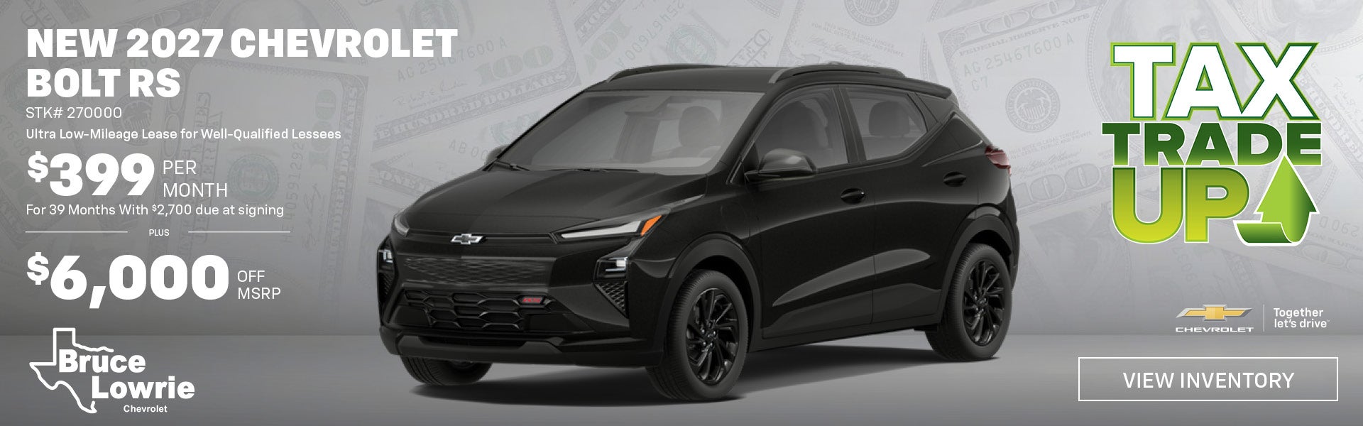 New 2027 Chevrolet Bolt RS in Fort Worth, TX