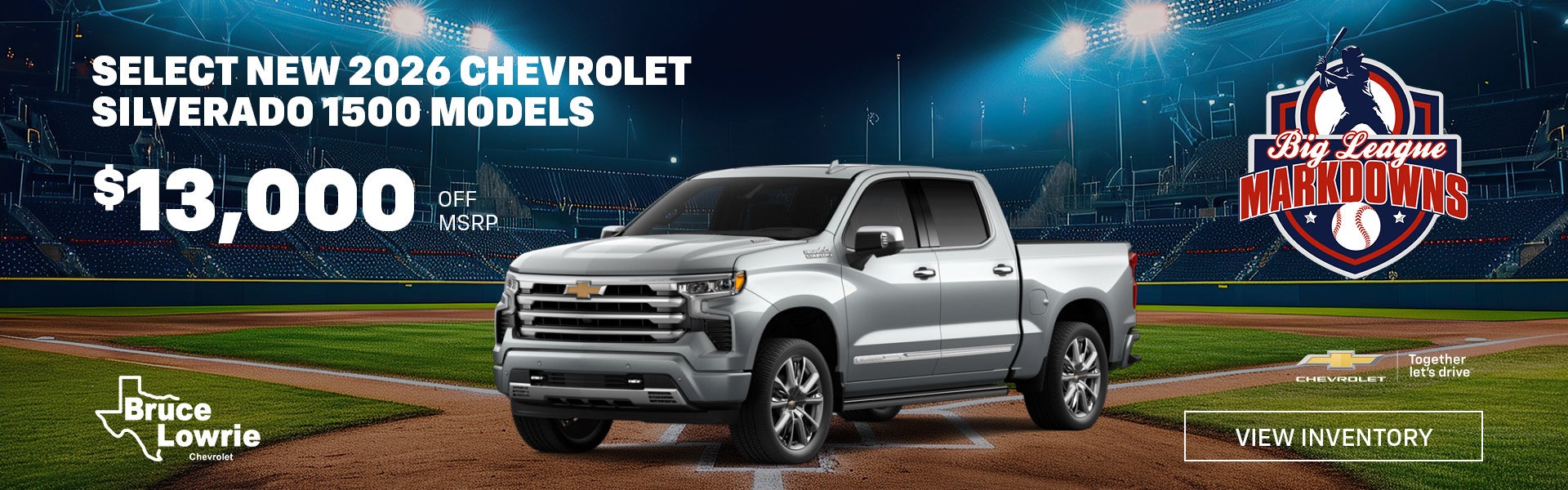 SELECT NEW 2026 CHEVROLET SILVERADO 1500 MODELS