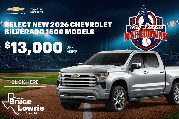SELECT NEW 2026 CHEVROLET SILVERADO 1500 MODELS