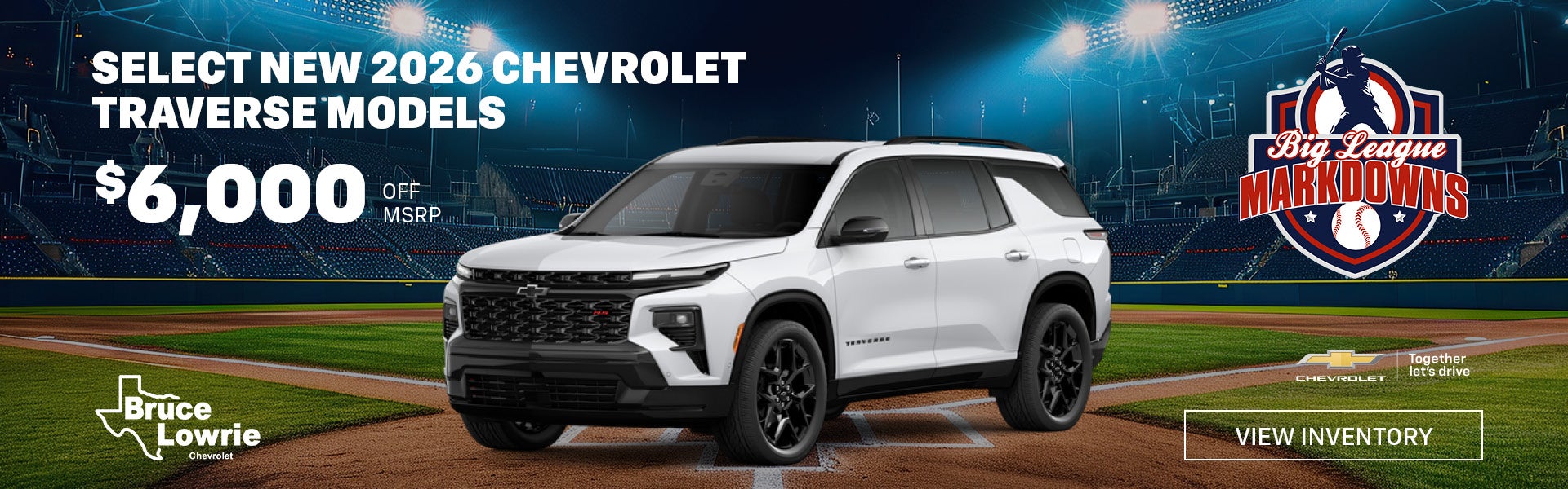 SELECT NEW 2026 CHEVROLET TRAVERSE MODELS