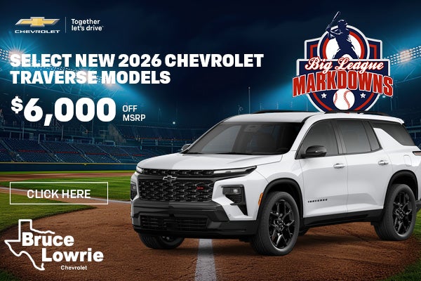 SELECT NEW 2026 CHEVROLET TRAVERSE MODELS