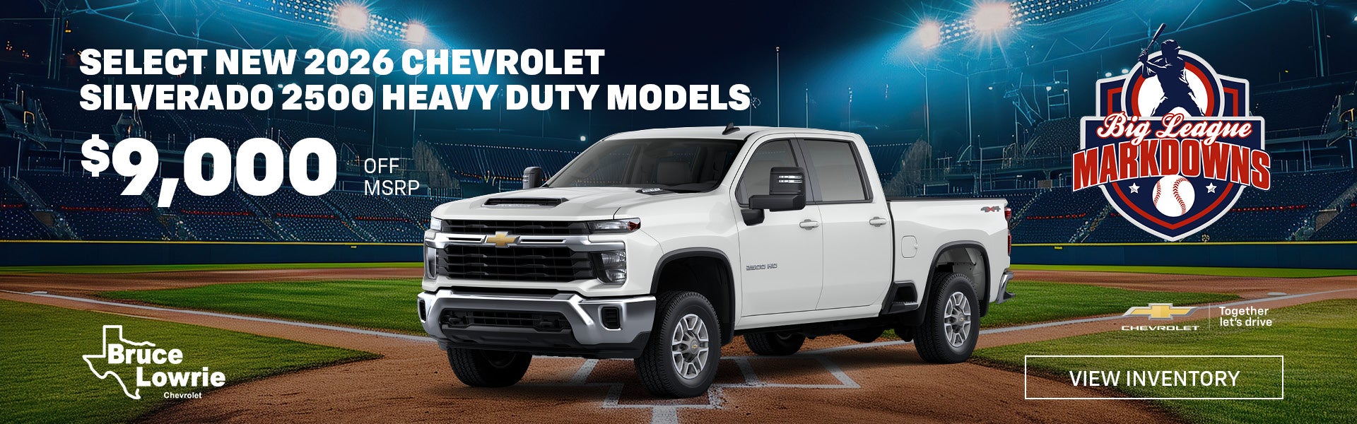 SELECT NEW 2026 CHEVROLET SILVERADO 2500 HEAVY DUTY MODELS