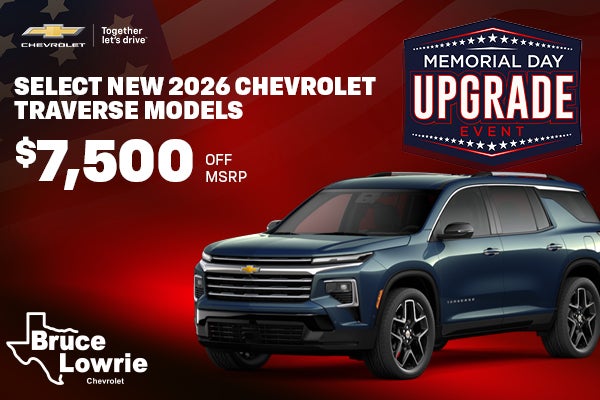 NEW 2026 CHEVROLET TRAVERSE MODELS