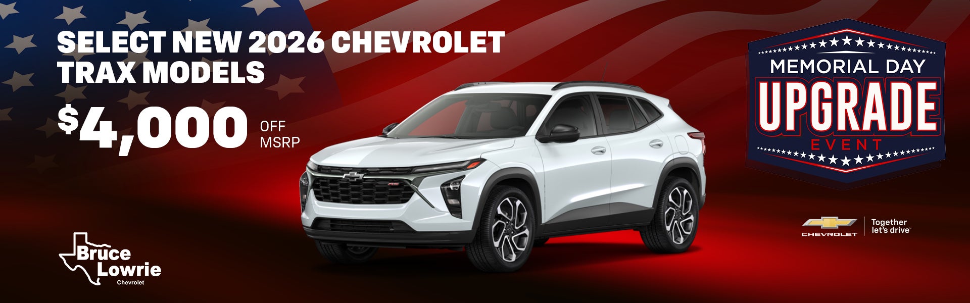 SELECT NEW 2026 CHEVROLET TRAX MODELS