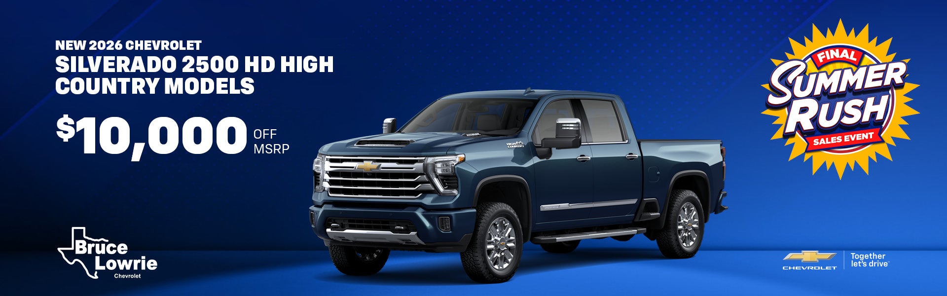  New 2026 Chevrolet Silverado 2500 HD High Country Models
