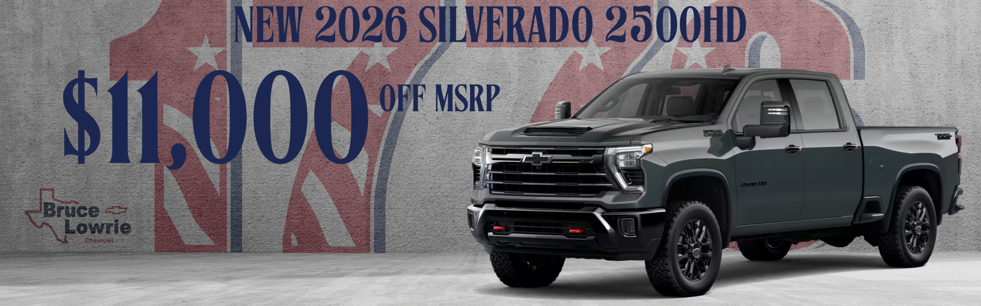SELECT NEW 2026 CHEVROLET SILVERADO 2500 HD MODELS