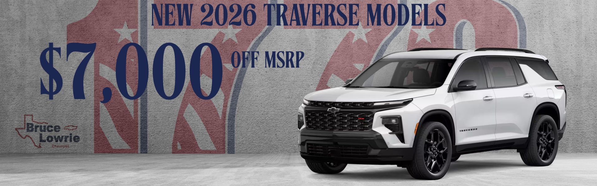 SELECT NEW 2026 CHEVROLET TRAVERSE MODELS