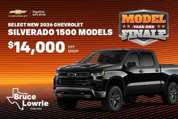 Select New 2026 Chevrolet Silverado 1500 Models