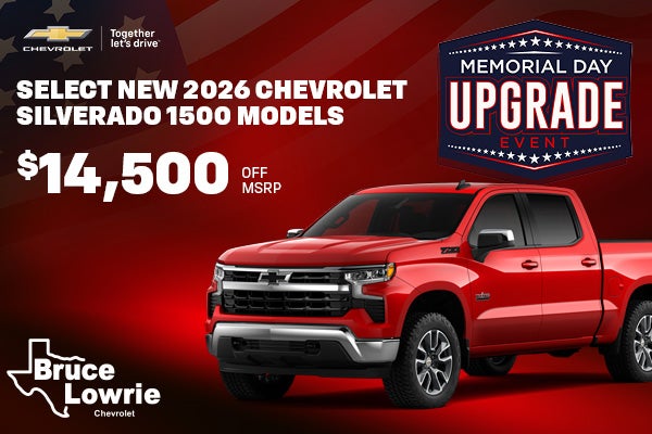 NEW 2026 CHEVROLET SILVERADO 1500 MODELS