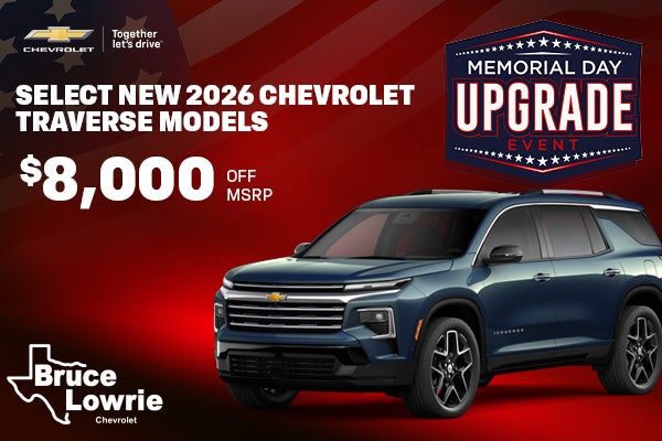 NEW 2026 CHEVROLET TRAVERSE MODELS