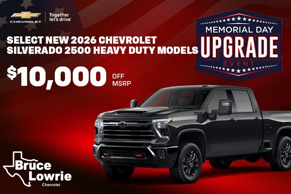 NEW 2026 CHEVROLET SILVERADO 2500 HEAVY DUTY MODELS